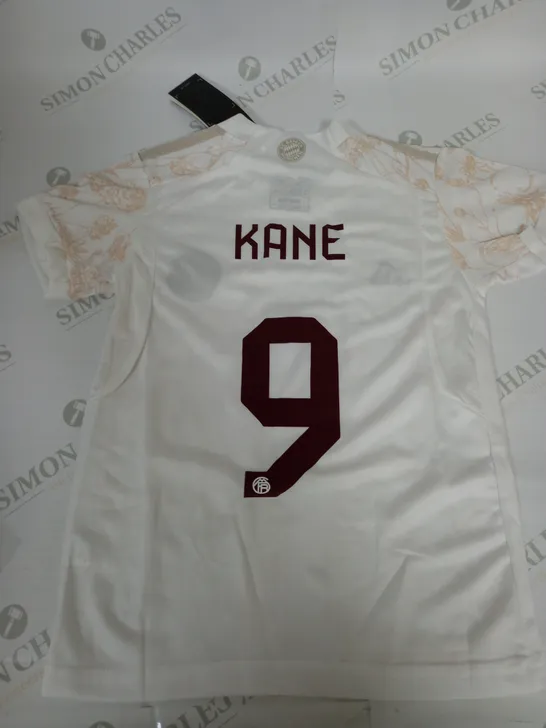 BAYERN MUNICHFC AWAY SHIRT AND SHORTS WITH KANE 9 SIZE 20