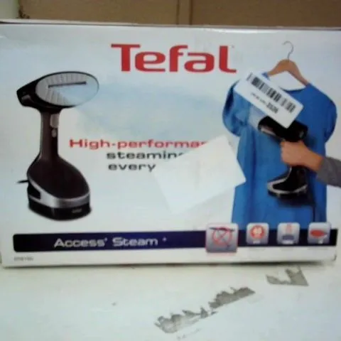 TEFAL DT8150 ACCESS STEAM+ HANDHELD GARMENT/CLOTHES STEAMER, 1600 W, BLACK AND SILVER