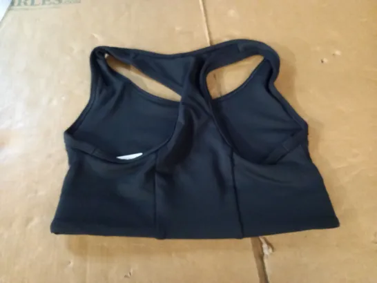 GYMSHARK BLACK TRAINING BRA - XS