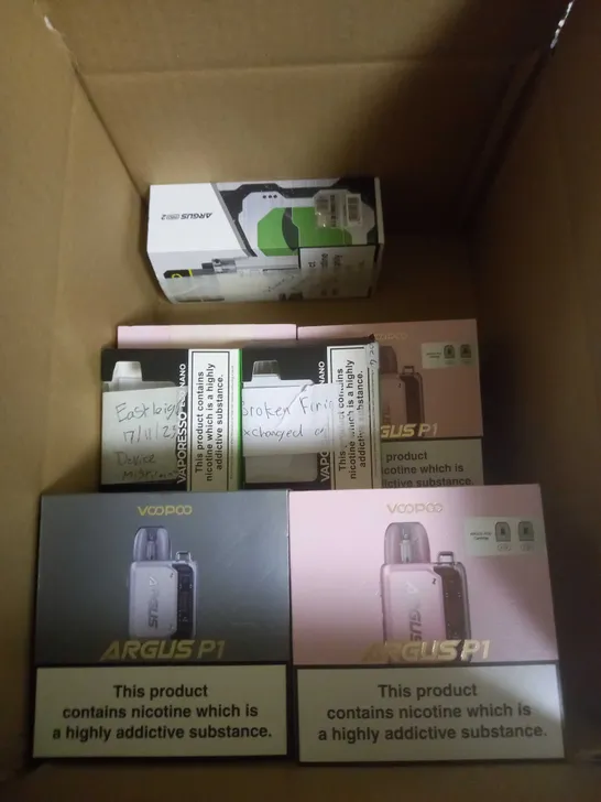 APPROXIMATELY 20 BOXED E-CIGARETTES TO INCLUDE VAPORESSO AND VOOPOO ETC