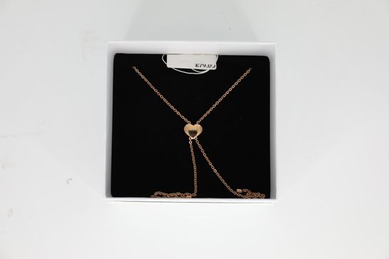 BRAND NEW BOXED CALVIN KLEIN HEART SLIDE RG NECKLACE RRP £79