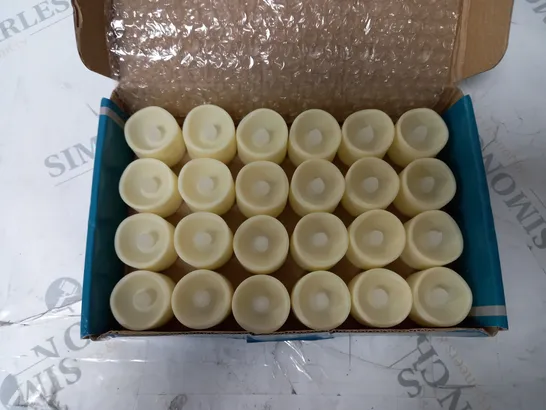 BOXED FLAMELESS 24 LED TEALIGHT SET