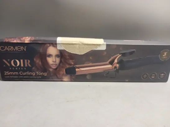 BOXED CARMEN NOIR SERIES 25MM CURLING TONG