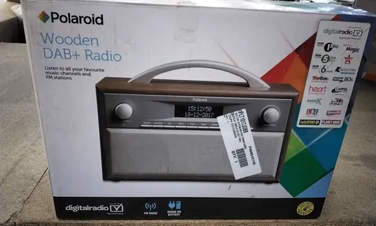 POLAROID WOODEN DAB+ RADIO