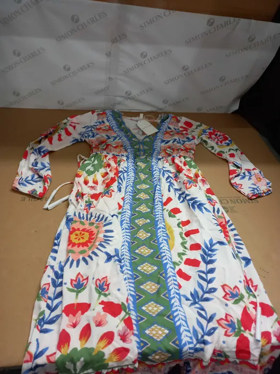 MONSOON FLORAL PATTERN DRESS SIZE S