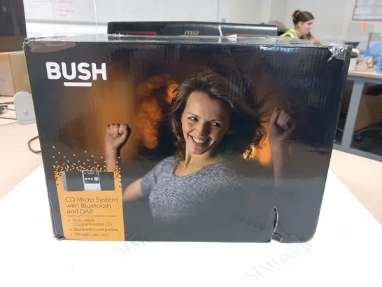 BOXED BUSH CD MICRO SYSTEM WITH BLUETOOTH AND DAB 