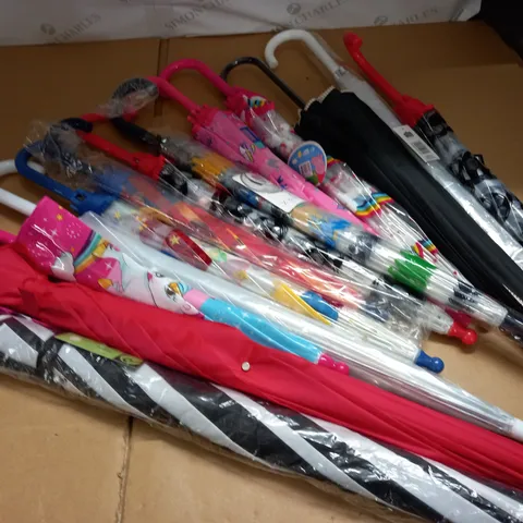 LOT OF 12 ASSORTED UMBRELLAS