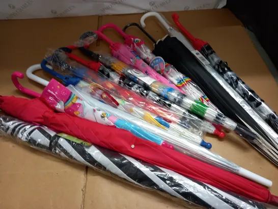 LOT OF 12 ASSORTED UMBRELLAS