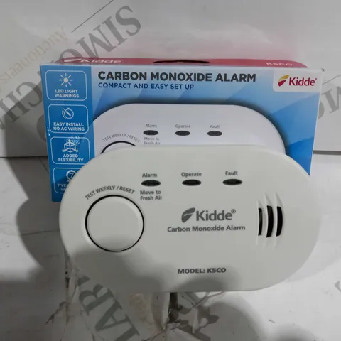 BOXED KIDDE CARBON MONOXIDE ALARM