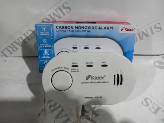 BOXED KIDDE CARBON MONOXIDE ALARM