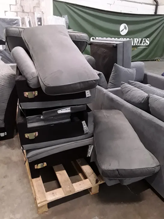 PALLET OF ENEDELIA 176CM VELVET SQUARE ARM SOFA PARTS