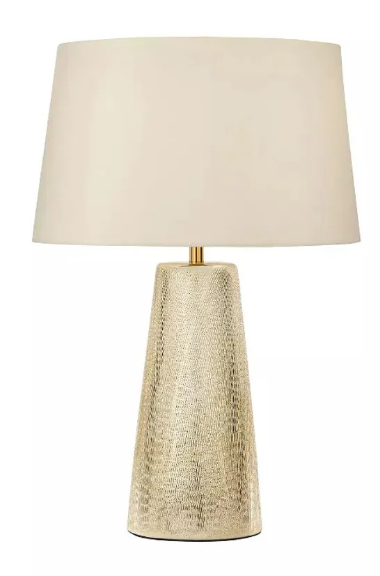 MICHELLE KEEGAN TEXTURED CERAMIC TABLE LAMP RRP £50