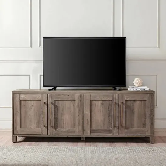 BOXED DABNEY TV STAND FOR TVS UP TO 78" OAK FINISH