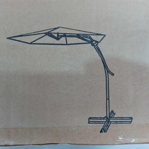 BOXED INNOVATORS EASY UP 2.7M PARASOL - LATTE - COLLECTION ONLY