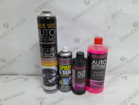 APPROXIMATELY 30 ASORTED AEROSOLS AND SPRAYS TO INCLUDE AUTO EXTREME WASH & WAX, RAPIDE SPRAY & SEAL, COCKPIT CLEANER, ETC - COLLECTION ONLY