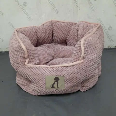 PINK PET BED 45X45CM 