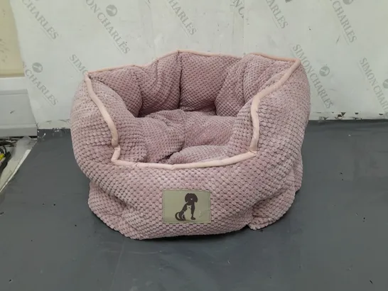 PINK PET BED 45X45CM 