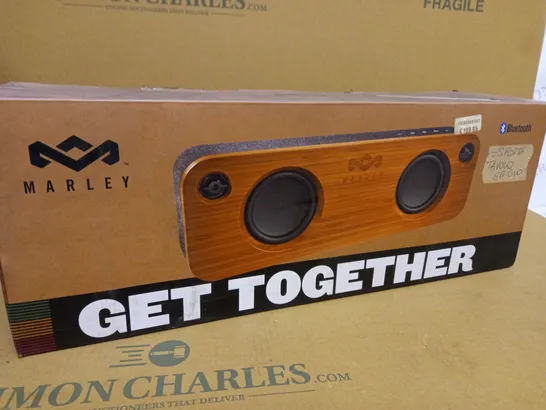 BOXED MARLEY "GET TOGETHER" PORTABLE BLUETOOTH AUDIO SYSTEM