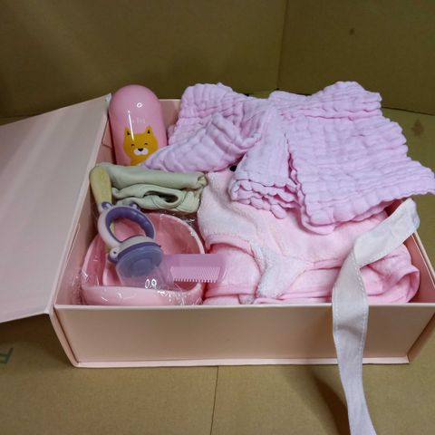 DESIGNER PINK BABY GIFT BOX SET 