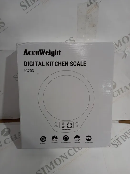 ACCUWEIGHT DIGITAL KITCHEN SCALE IC203