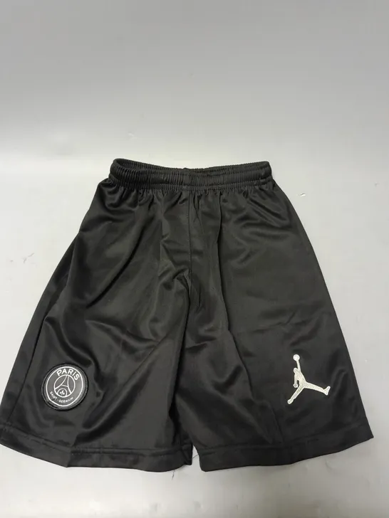 JORDAN PARIS SAINT GERMAN BLACK SHORTS - EU KIDS 22