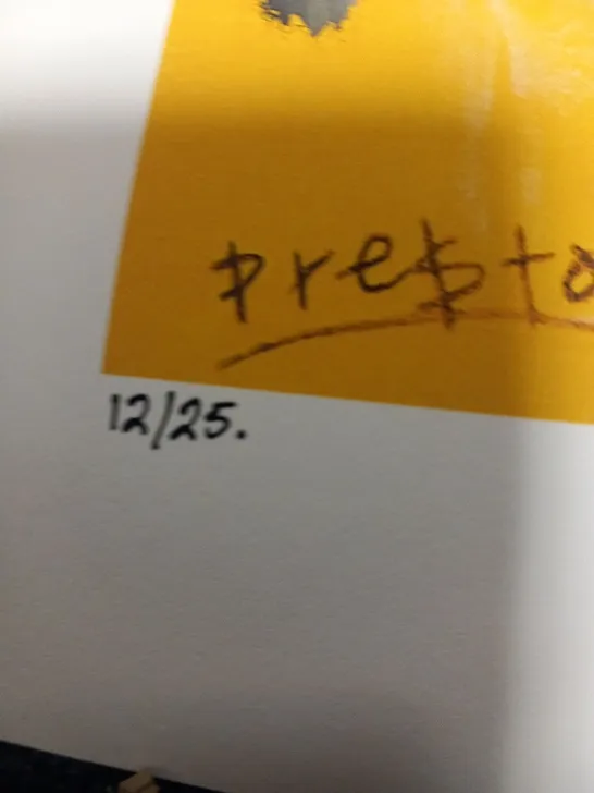 PRE$TON BUY FRESH AIR SIGNED PRINT #12/25