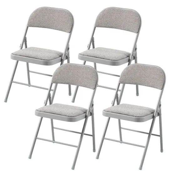 BOXED SYMPLE STUFF CARDIN FOLDING CHAIRS - SET OF 4 (1 BOX)