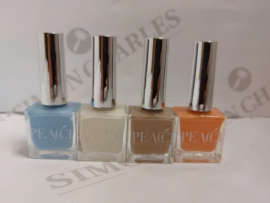 BOX OF APPROX 20 PEACH NAIL POLISH IN ASSORTED COLOURS