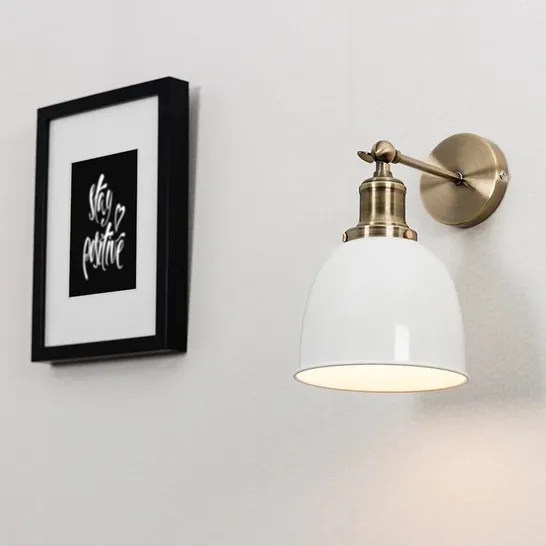 BOXED HARMAN ARMED SCONCE - ONE ONLY 