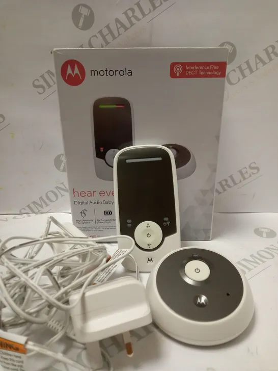 MOTOROLA MBP160 DIGITAL AUDIO BABY MONITOR