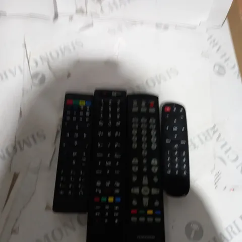 BOX OF APPROXIMATELY 20 ASSORTED TELEVISION REMOTES 