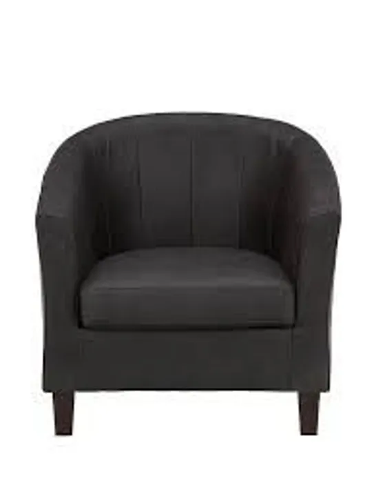 MAJESTIC FAUX LEATHER TUB CHAIR - COLLECTION ONLY  RRP £189