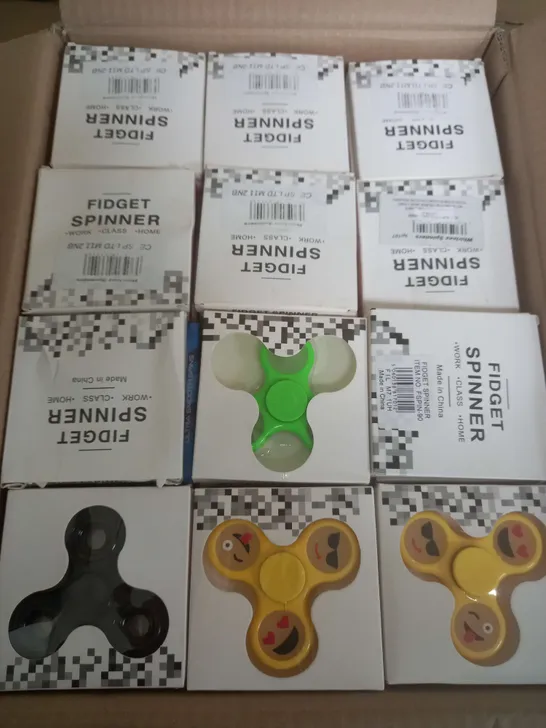 BOX OF APROX 150 FIDGET SPINNERS 