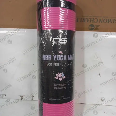 OZE SPORTS NBR YOGA MAT IN PINK - 183X61CM, 10MM THICK