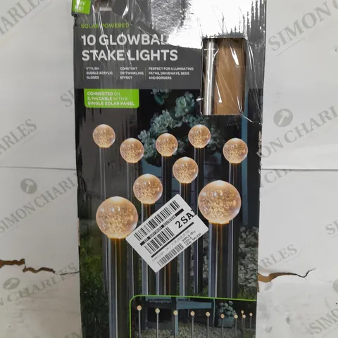 BOXED SMART SOLAR 10 GLOWBALL STAKE LIGHT