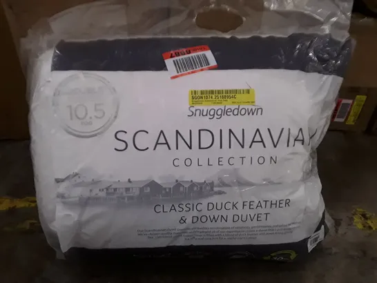 BAGGED SNUGGLEDOWN SCANDINAVIAN DUCK FEATHER & DOWN DUVET