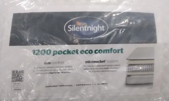 QUALITY BAGGED SILENTNIGHT 1200 POCKET ECO COMFORT 5FT MATTRESS