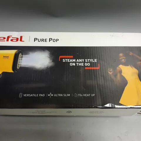 BOXED TEFAL PURE POP PORTABLE CLOTHES STEAMER