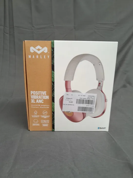 BOXED HOUSE OF MARLEY POSITIVE VIBRATION XL ANC HEADPHONES PINK