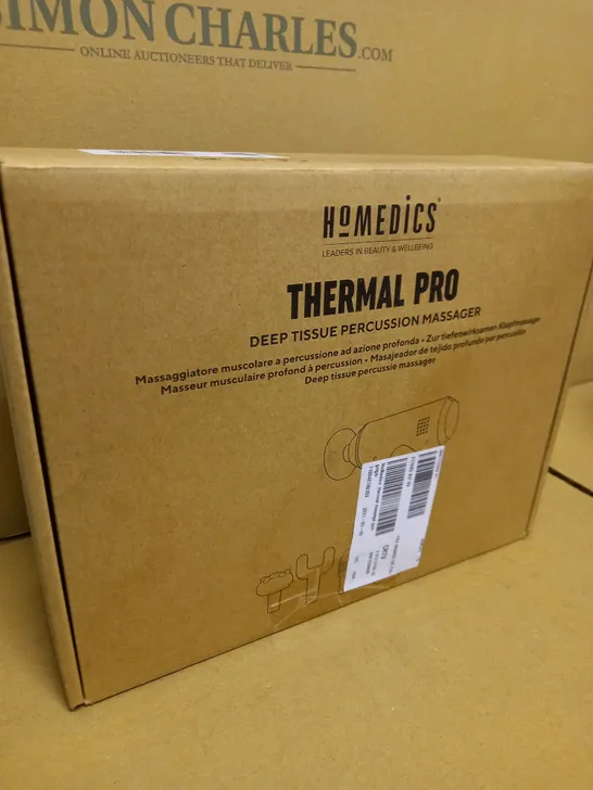 BOXED HOMEDICS THERMAL PRO DEEP TISSUE PERCUSSION MASSAGER