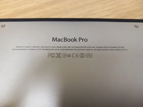 APPLE MACBOOK PRO (A1398 MID 2014)