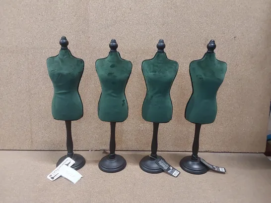 SET OF 4 DECORATIVE FEMALE MANNEQUIN DECOR PIECES - 46cm