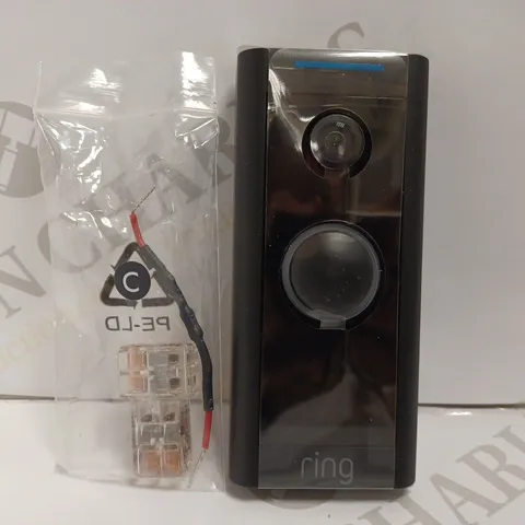 RING WIRED VIDEO DOORBELL - BLACK