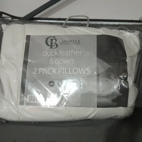 CASABELLA DUCK FEATHER & DOWN PACK OF 2 PILLOWS 