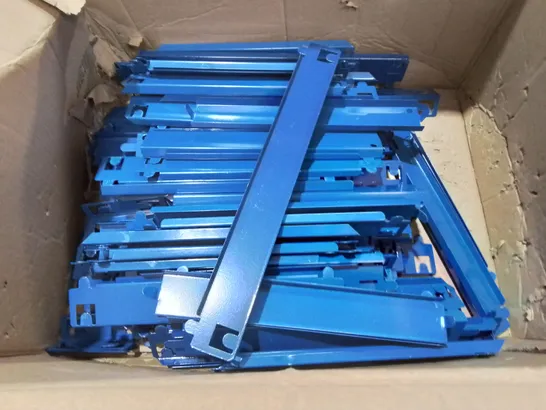 LOTOF BLUE METAL RACKING PARTS - COLLECTION ONLY