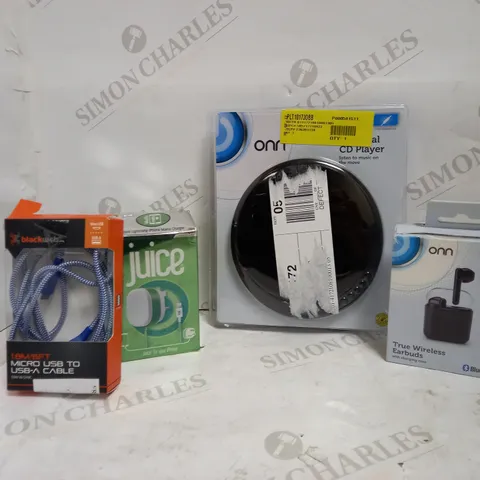 LOT OF APPROXIMATELY 20 ELECTRICAL ITEMS, TO INCLUDE CD PLAYER, EARPHONES, CHARGER, ETC