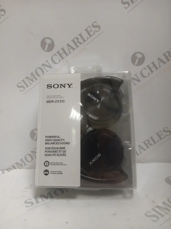 BOXED SONY MDR-ZX310 OVER-EAR HEADPHONES IN BLACK