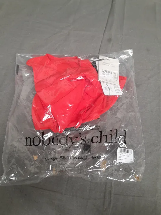 NOBODYS CHILD VERITY TOP IN RED - UK 4 