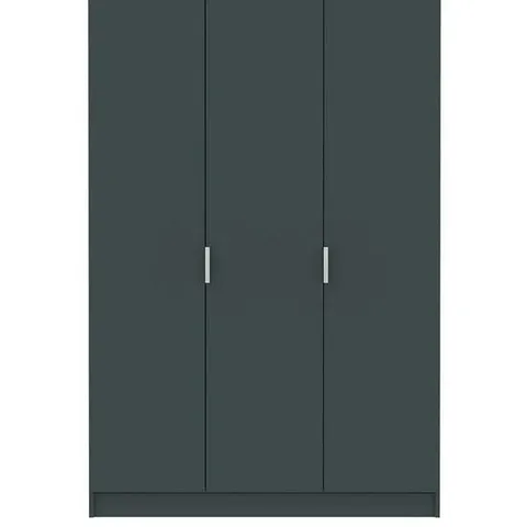 BOXED GRADE 1 LADNER 3 DOOR WARDROBE GREY (2 OF 2 BOXES)