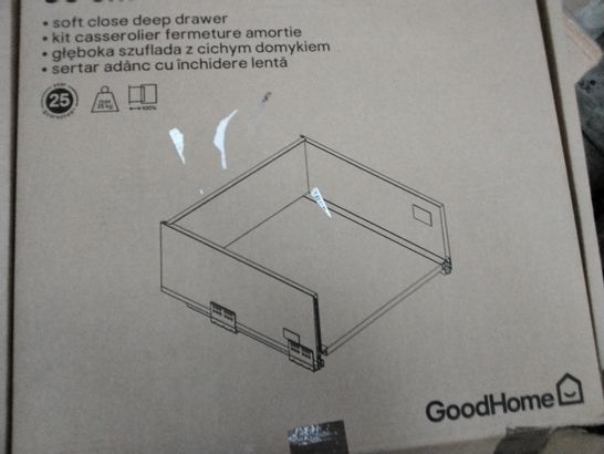 BOXED GOODHOME SOTO 50CM SOFT CLOSE DEEP DRAWER